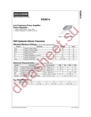 KSA614R datasheet  